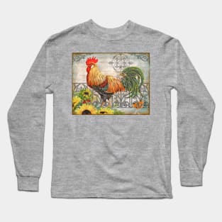 Ironwork Rooster A Long Sleeve T-Shirt